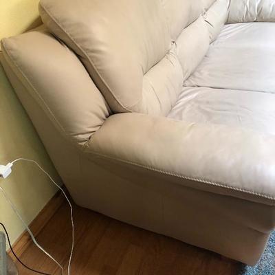 106:  Dania Leather Couch