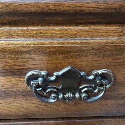 107:  Sumter Colonial Solid Wood Dresser and Hanging Mirror