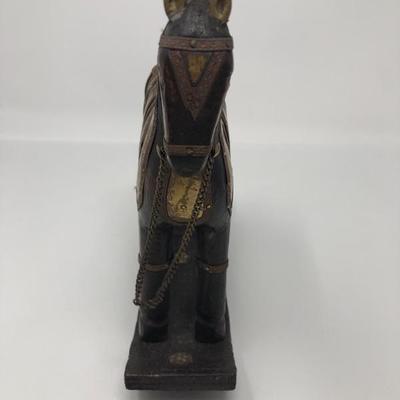186:  Indonesian Rocking Horse with Decorative Plate