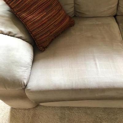 104:  Microfiber Couch and Matching Loveseat