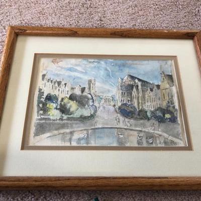 184:  Adrian Rovatkay Original Watercolor Painting