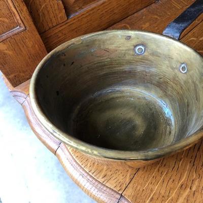 317:  Brass Fireplace Utensils