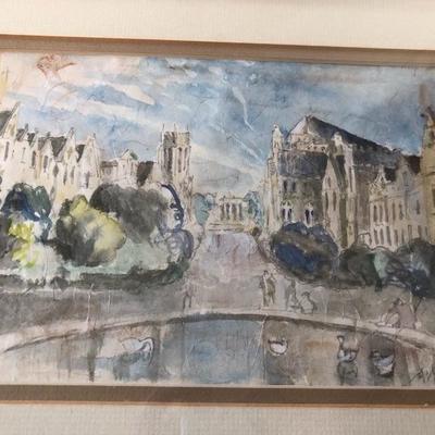 184:  Adrian Rovatkay Original Watercolor Painting
