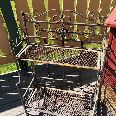 157:   Adirondack Chair, Patio Table and Lots of Outdoor Decor Items