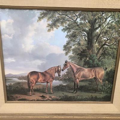 325:  Vintage Horse Print 
