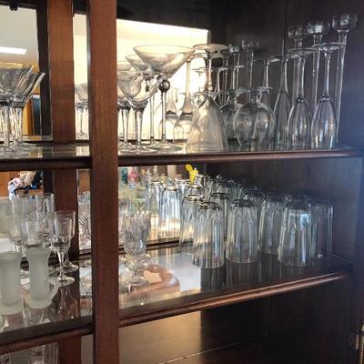 120:   Glass Goblets and Other Nice Glass Pieces