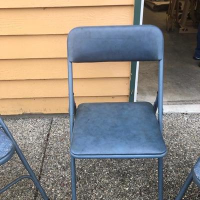 324:  Vintage Card Table and Four Chairs