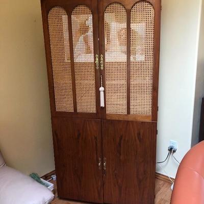 105:  Hand Made Solid Wood Media Hutch