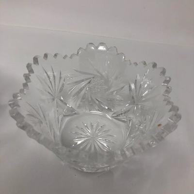 133:    Beautiful Serving Glass with Dessert Servers