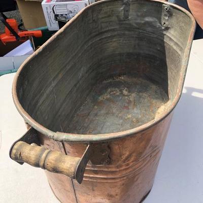 178:  Vintage Copper Tub 