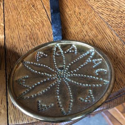 317:  Brass Fireplace Utensils