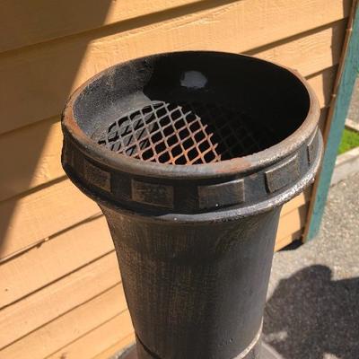 155:  Cast Iron Free Standing Outdoor Fire Place