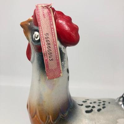 125:   Famous Firsts Rooster Bourbon/Whisky Bottle 