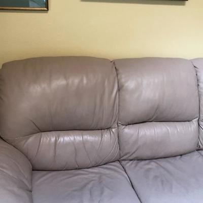 106:  Dania Leather Couch