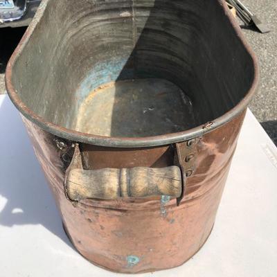 178:  Vintage Copper Tub 