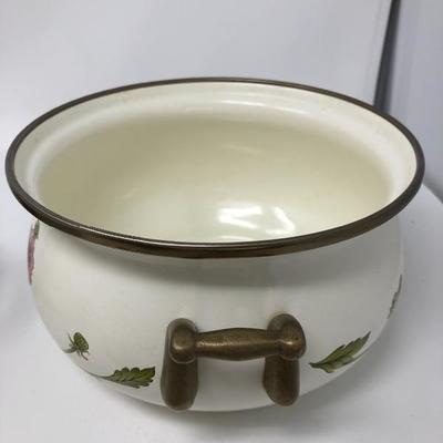 211:  Enamelware Lidded Casserole 