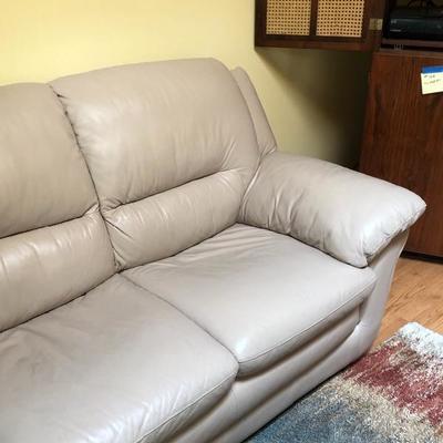 106:  Dania Leather Couch