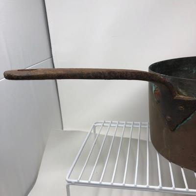230:  Solid English Copper Pot with Solid Copper Tea Kettle