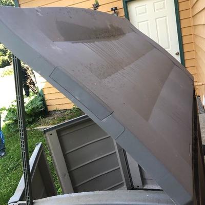 160:  Outdoor Resin Mini Side Shed 