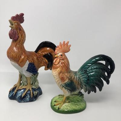 145:  Vintage Ceramic Roosters