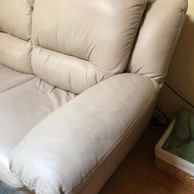106:  Dania Leather Couch
