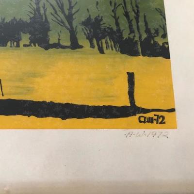 180:  Two Original Screen Prints