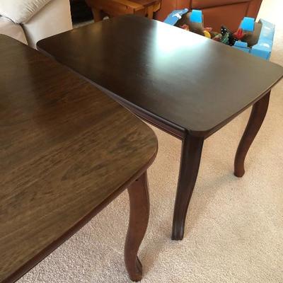 103:  Norwegian Solid Wood Coffee Table and Matching End Table