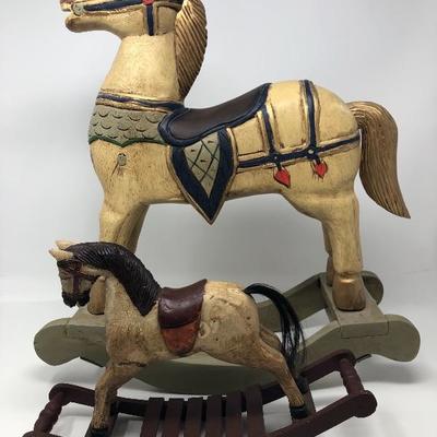 147:   Wooden Rocking Horses 