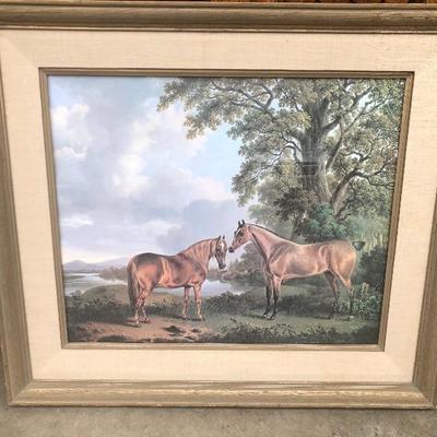 325:  Vintage Horse Print 