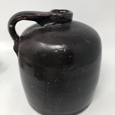 129: Antique Beehive Stoneware Jug and Other Unique Collectibles