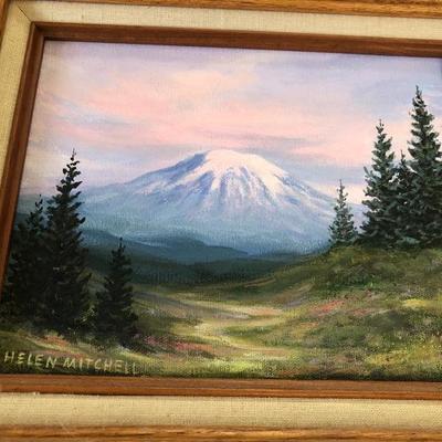 182:  Helen Mitchell Original Painting of Mt. Ranier