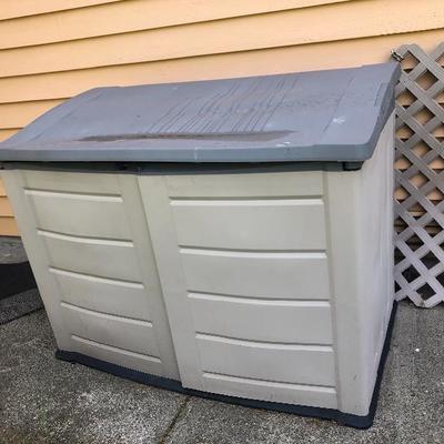 160:  Outdoor Resin Mini Side Shed 
