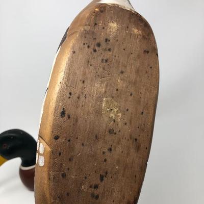 132:  Ornate Hand Painted Wood Ducks