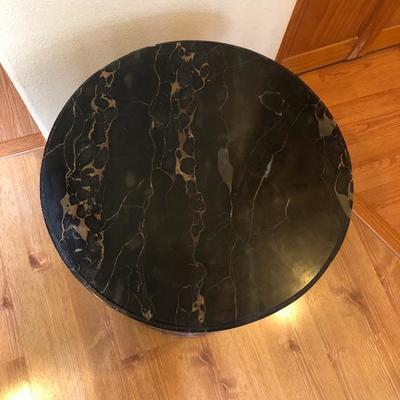 110:  Antique Marble Top Table