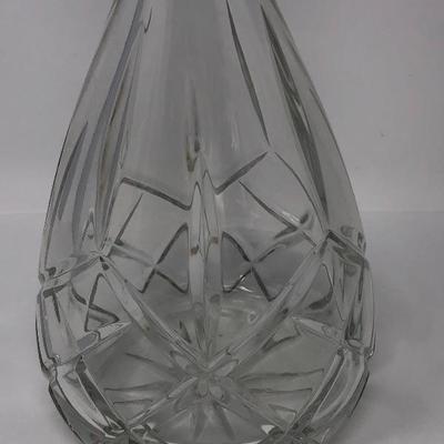 119:  Crystal Decanter with 12 Brandy Glasses 