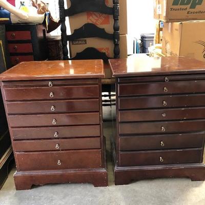 320:  Solid Wood Jewelry Nightstands