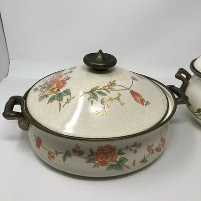 211:  Enamelware Lidded Casserole 