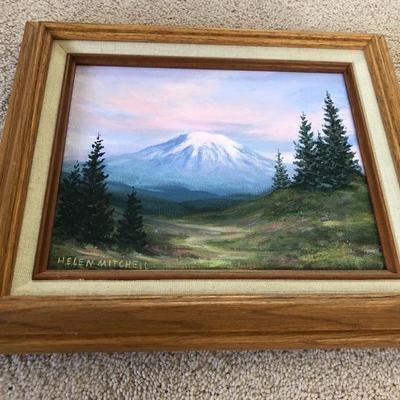 182:  Helen Mitchell Original Painting of Mt. Ranier