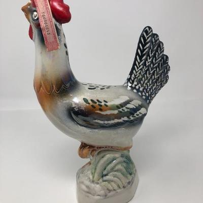 125:   Famous Firsts Rooster Bourbon/Whisky Bottle 