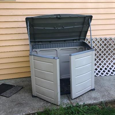 160:  Outdoor Resin Mini Side Shed 