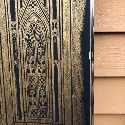 310:  Original Screen Rub Door Size Art Work 