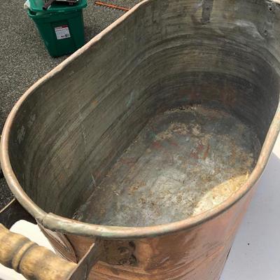 178:  Vintage Copper Tub 