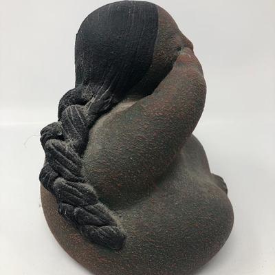 128:  Handmade Basket and Crying Indian Girl and Other Collectibles 