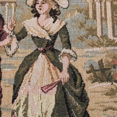 117:  French Framed Needlepoint Art