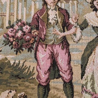 117:  French Framed Needlepoint Art
