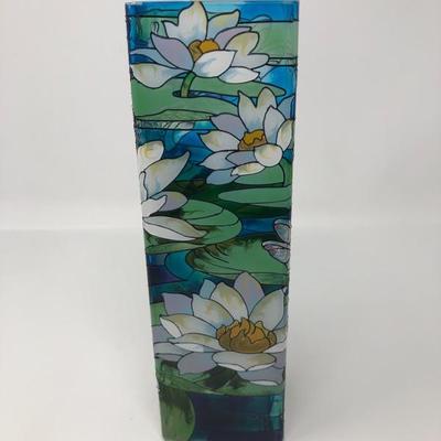 138: Stoneware Charger, Glass Dragonfly Vase and Other Stoneware