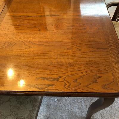 100:  Sears Vintage Dining Table With Six Chairs