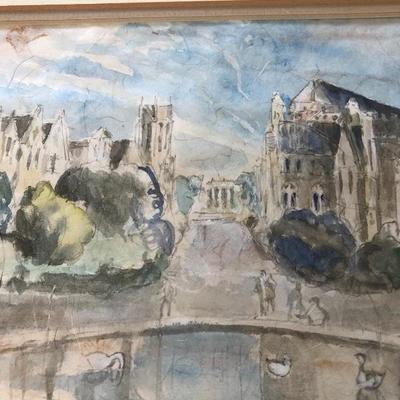 184:  Adrian Rovatkay Original Watercolor Painting