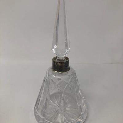 122:  Crystal Perfume Bottle, Cristal d' Arques French Vase and Tray 