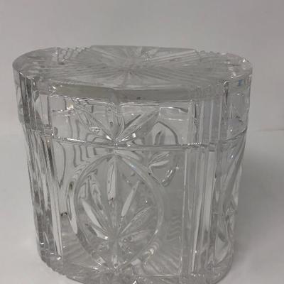 122:  Crystal Perfume Bottle, Cristal d' Arques French Vase and Tray 